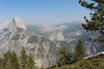 Views of Half Dome from Glacier Point Yosemite National Park