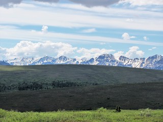 Sites of Mountain Range from Denali National Park