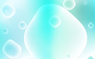 Light Blue, Green vector template with bubble shapes. A completely new color illustration in memphis style. New composition for your brand book.