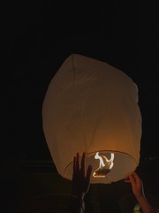 light bulb in the air