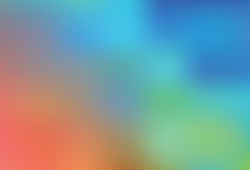 Light Blue, Yellow vector blurred shine abstract background.