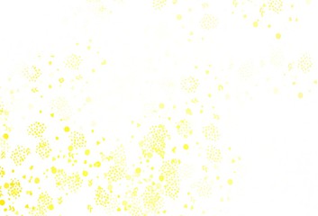 Light Yellow vector texture with abstract forms.