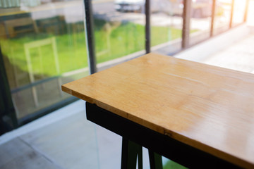 table by the window for doing business online at home during the outbreak of the Covid outbreak.