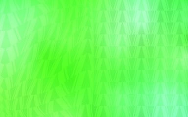 Light Green vector layout with lines, triangles. Decorative design in abstract style with triangles. Pattern for booklets, leaflets