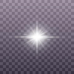 White sparkles, stars