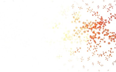 Light Red, Yellow vector natural background with flowers, roses.