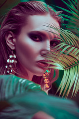 beautiful tropical woman