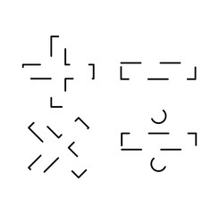 Basic multipy mathematical symbols - plus, minus, multiplication & division - on white background