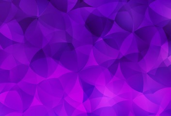 Dark Purple, Pink vector shining triangular background.