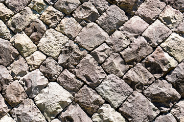 The texture of the old rock wall for the background