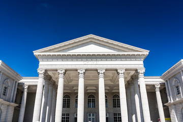 The classic Stone pillar building in the Chimei Museum of Tainan, Taiwan.
