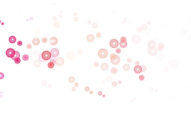 Light Red vector texture with disks.