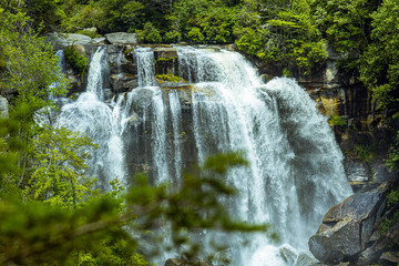 Waterfalls, mountains, scenic, nature, hiking, summer, relaxing, calming,  beauty, serene,  north carolina, nantahala national forest