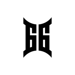 GG monogram logo with curved side