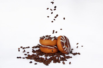 deliciosas donas con café