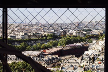 Eiffel Tower Fence with a view