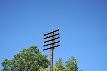 Arid landscape in Portugal's Alantejo photographed in summer