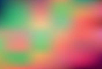 Light Green, Red vector blurred shine abstract texture.