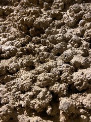 calcite crystals in paleolithic cave in italy