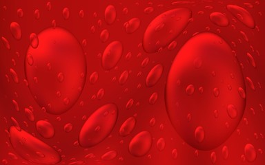 Light Red vector background with dots. Illustration with set of shining colorful abstract circles. The pattern can be used for aqua ad, booklets.