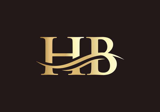 Minimal HB Letter Linked Logo for business and company identity. Creative Letter HB Logo Vector Template.