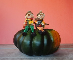 Duo on a Pumpkin