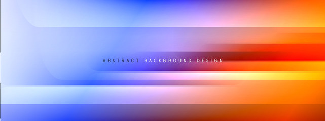 Motion concept neon shiny lines on liquid color gradients abstract backgrounds. Dynamic shadows and lights templates for text