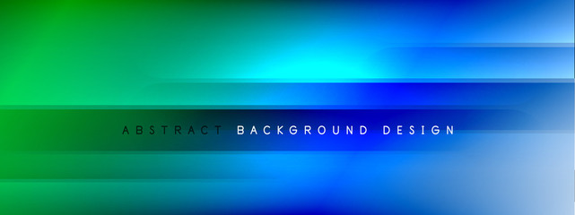 Motion concept neon shiny lines on liquid color gradients abstract backgrounds. Dynamic shadows and lights templates for text