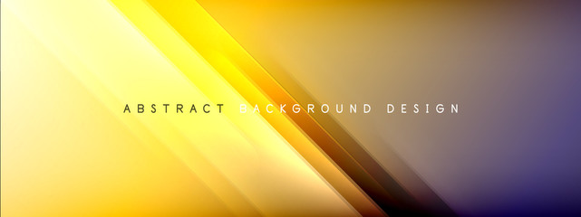 Motion concept neon shiny lines on liquid color gradients abstract backgrounds. Dynamic shadows and lights templates for text