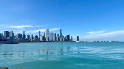 Obraz premium Spring Chicago Skyline