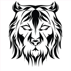 lion head vector