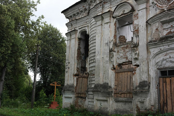Fototapeta na wymiar An old ruined Church.