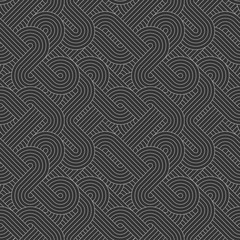 Seamless abstract retro lines pattern