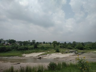 Fototapeta na wymiar countryside view of rural India