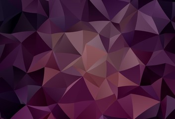 Dark Purple vector abstract mosaic pattern.