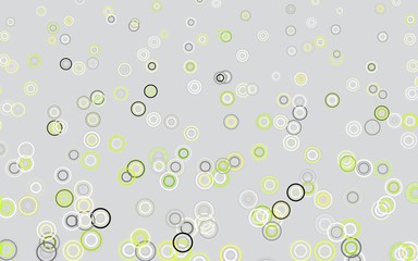 Light Green vector layout with circle shapes.