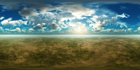 landscape. Environment map. HDRI . equidistant projection. Spherical panorama. panorama 360.
3d rendering