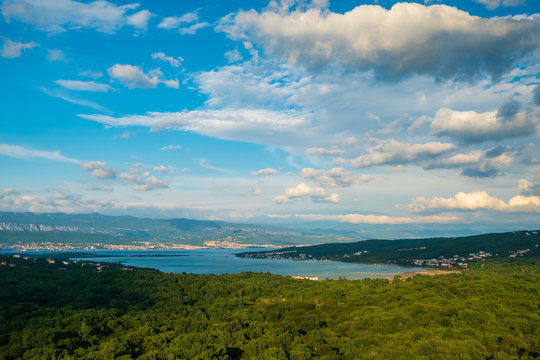 Soline bay in Krk Island , Croatia