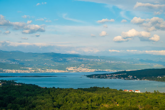 Soline bay in Krk Island , Croatia