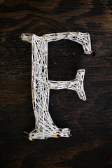 letter f out of thread
