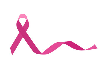 Breast cancer pink ribbon vector