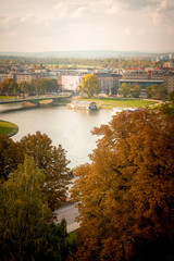 Obraz premium Krakow, Poland October 29 2015: Krakow landscape 