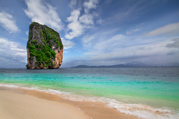Fototapeta na wymiar Beach on the Andaman Sea, in Phuket, Thailand