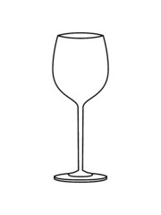 Design Leeres Wein Glas Logo betrunken betrinken 