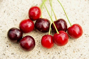 
Cherry harvest in June