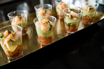 Appetizer starter bites at special occasion hospitality catering