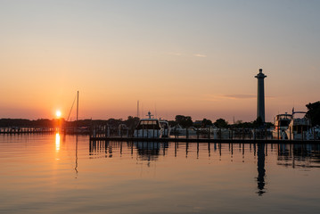 Put in Bay Harbor at Sunrise