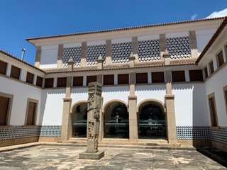 Fototapeta premium Street view of the Historic Centre of Evora, Portugal. Evora is a UNESCO World Heritage Site.
