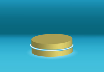 Podium 3d background stand , advertising show mockup empty design abstract decoration template, sign isolated vector illustration display product room 
