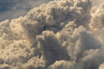 Dramatic billowing smoke from a wildfire in the Nevada desert.
